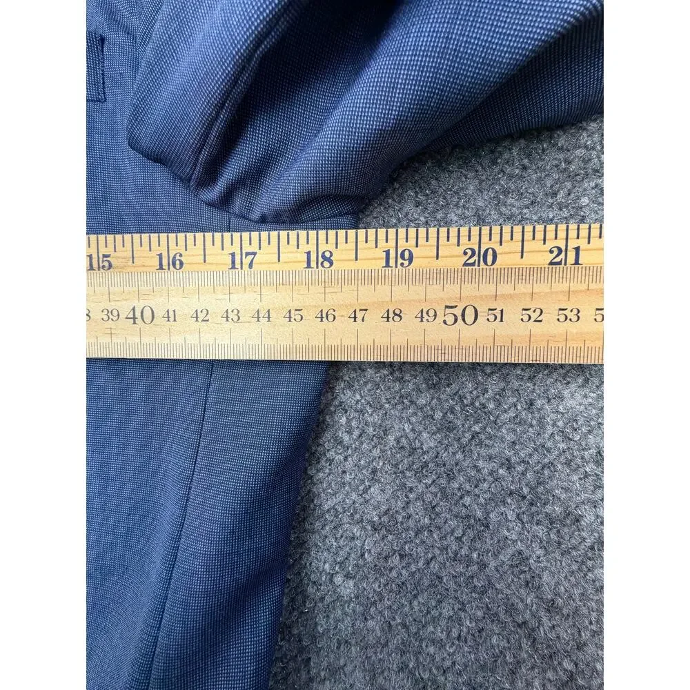 Psycho Bunny Suit Mens 30 Blue Slim Fit Jacket/Pants Dillard’s Skull Lining